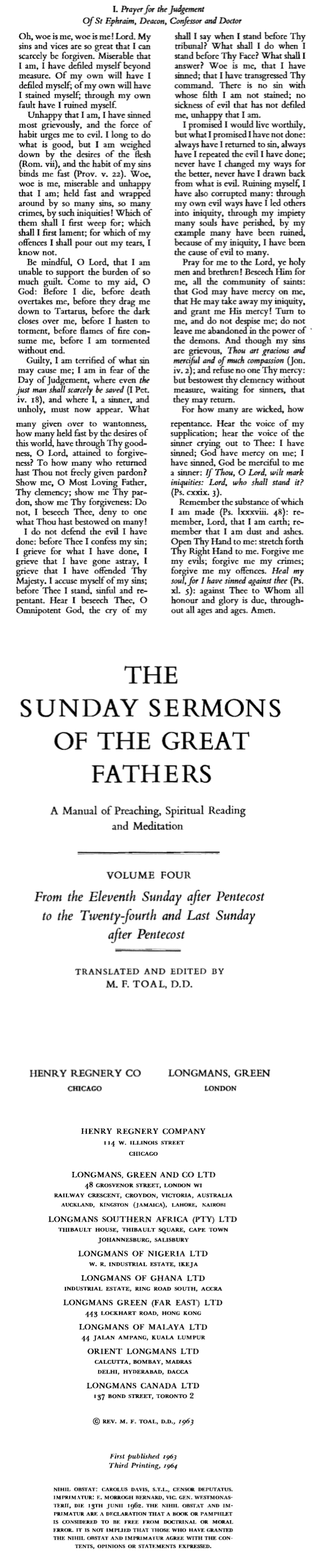 CPG 4088 pia et humilis oratio